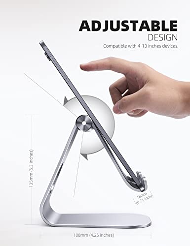 Lamicall Adjustable Tablet Desk Stand for 4–13-Inch Devices
