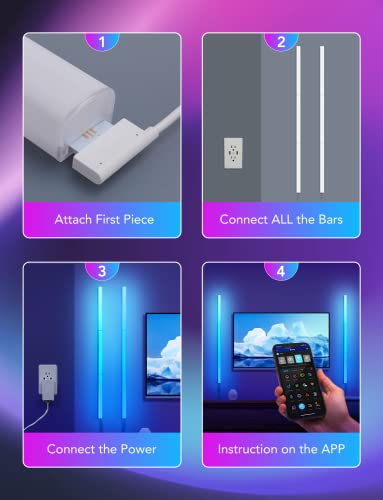 Govee Glide Smart LED Wall Light Bars for Home & Gaming