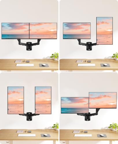 MOUNT PRO Gas-Spring Wall Monitor Arm for 13–32-Inch Screens
