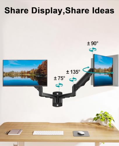 MOUNT PRO Gas-Spring Wall Monitor Arm for 13–32-Inch Screens