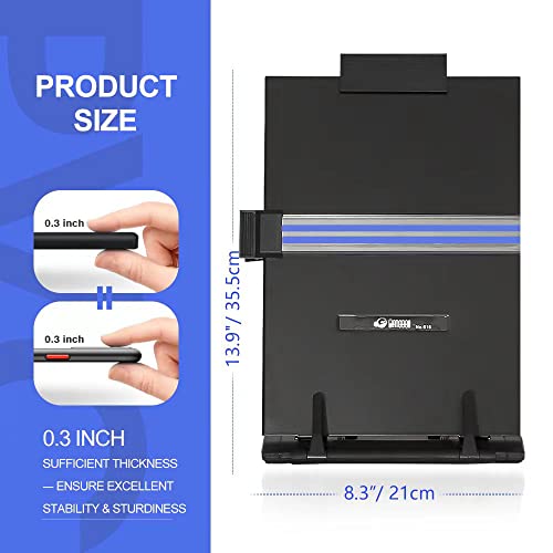 Adjustable 7-Position Metal Desktop Document Holder