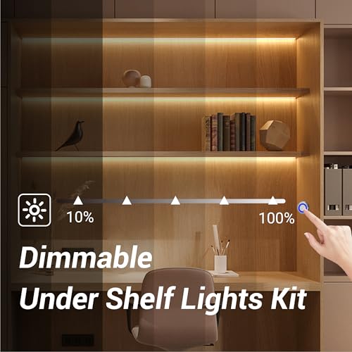 HAMRVL 12V Warm White Dimmable COB LED Cabinet Strip Lights