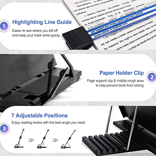 Adjustable 7-Position Metal Desktop Document Holder