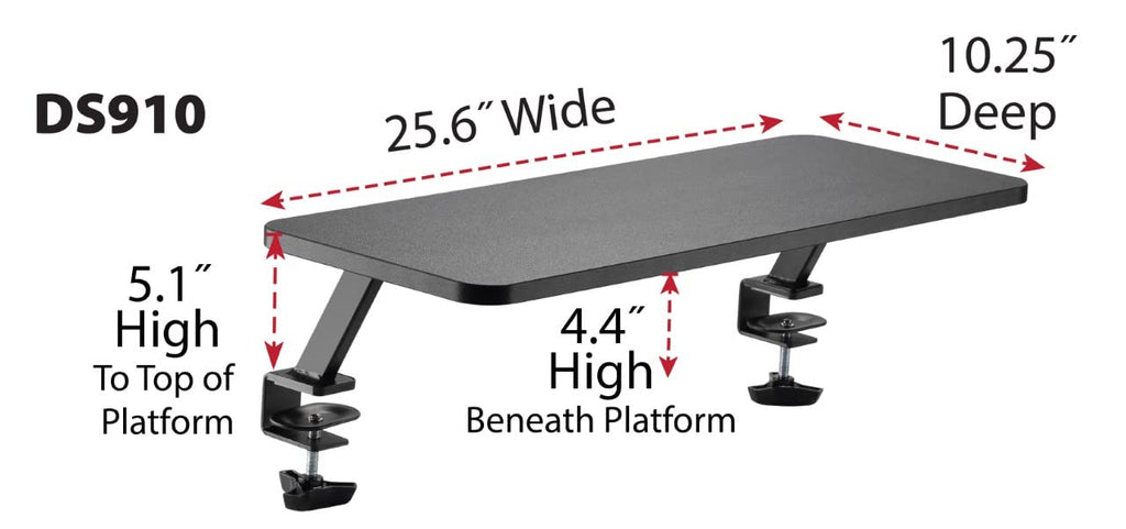 Kantek MS370 Tempered Glass Monitor Riser, 40 lb Capacity