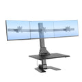 Mount-It! Electric Standing Desk Converter | Height Adjustable Sit-Stand Converting Desk for Home, Office | Stand-Up Computer Workstation with Monitor Mount