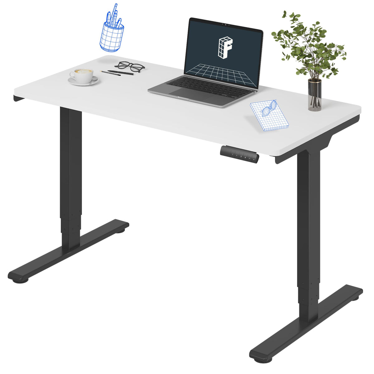 FLEXISPOT E6 3-Stage Dual-Motor Standing Desk, 220 lb Capacity