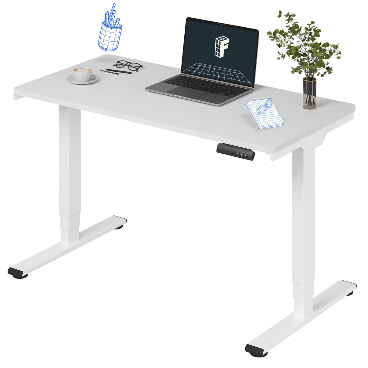 FLEXISPOT E6 3-Stage Dual-Motor Standing Desk, 220 lb Capacity