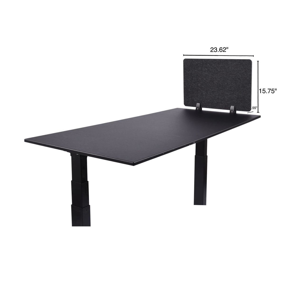 Stand Up Desk Store ReFocus Raw Clamp-On Acoustic Divider