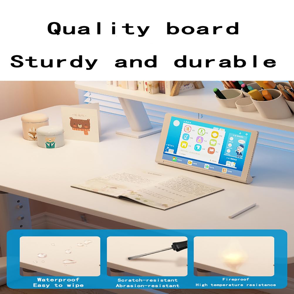 Manual Hand-Crank Height-Adjustable Standing Desk, 100x60cm