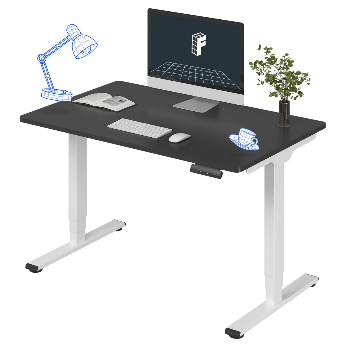 FLEXISPOT E6 3-Stage Dual-Motor Standing Desk, 220 lb Capacity