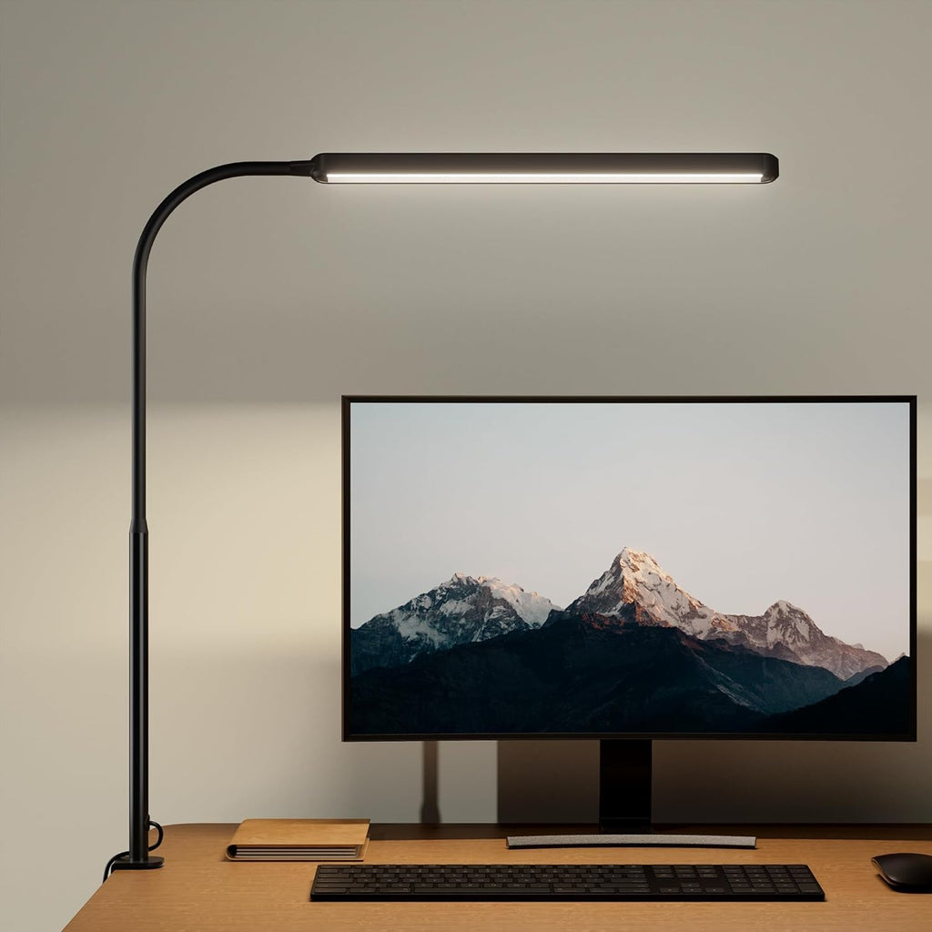 SUPERDANNY Dimmable LED Desk Lamp with 360° Gooseneck