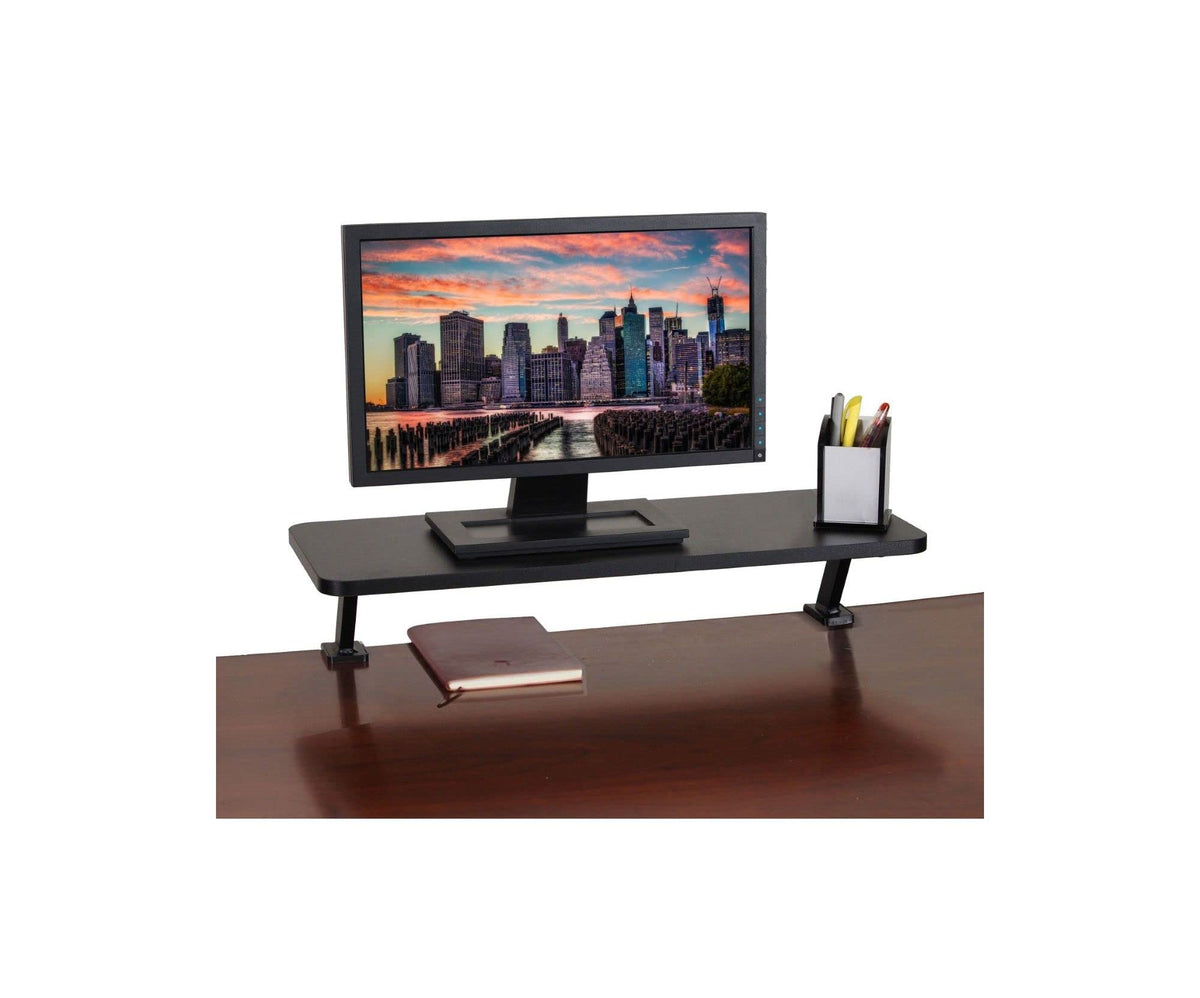 Kantek MS370 Tempered Glass Monitor Riser, 40 lb Capacity