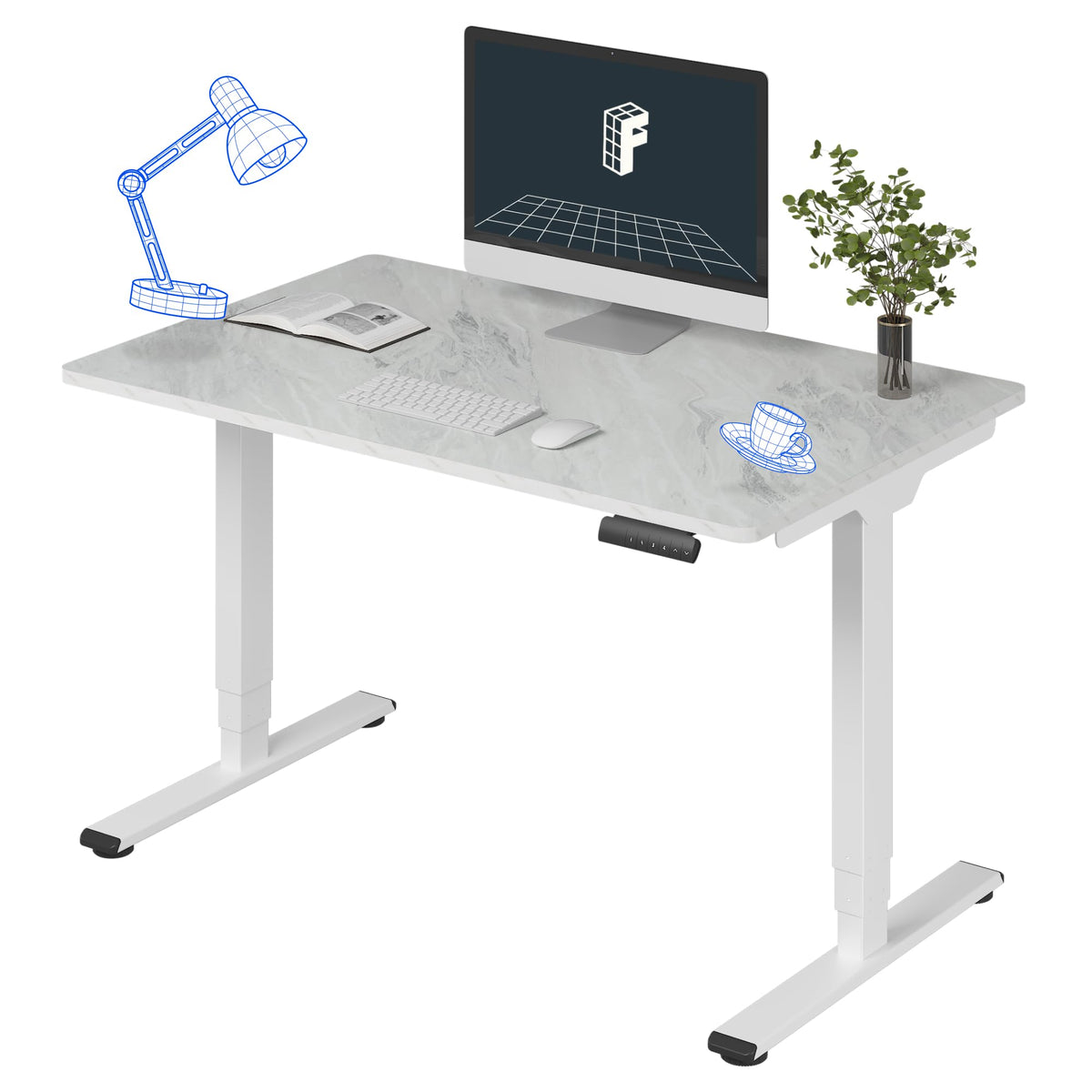 FLEXISPOT E6 3-Stage Dual-Motor Standing Desk, 220 lb Capacity