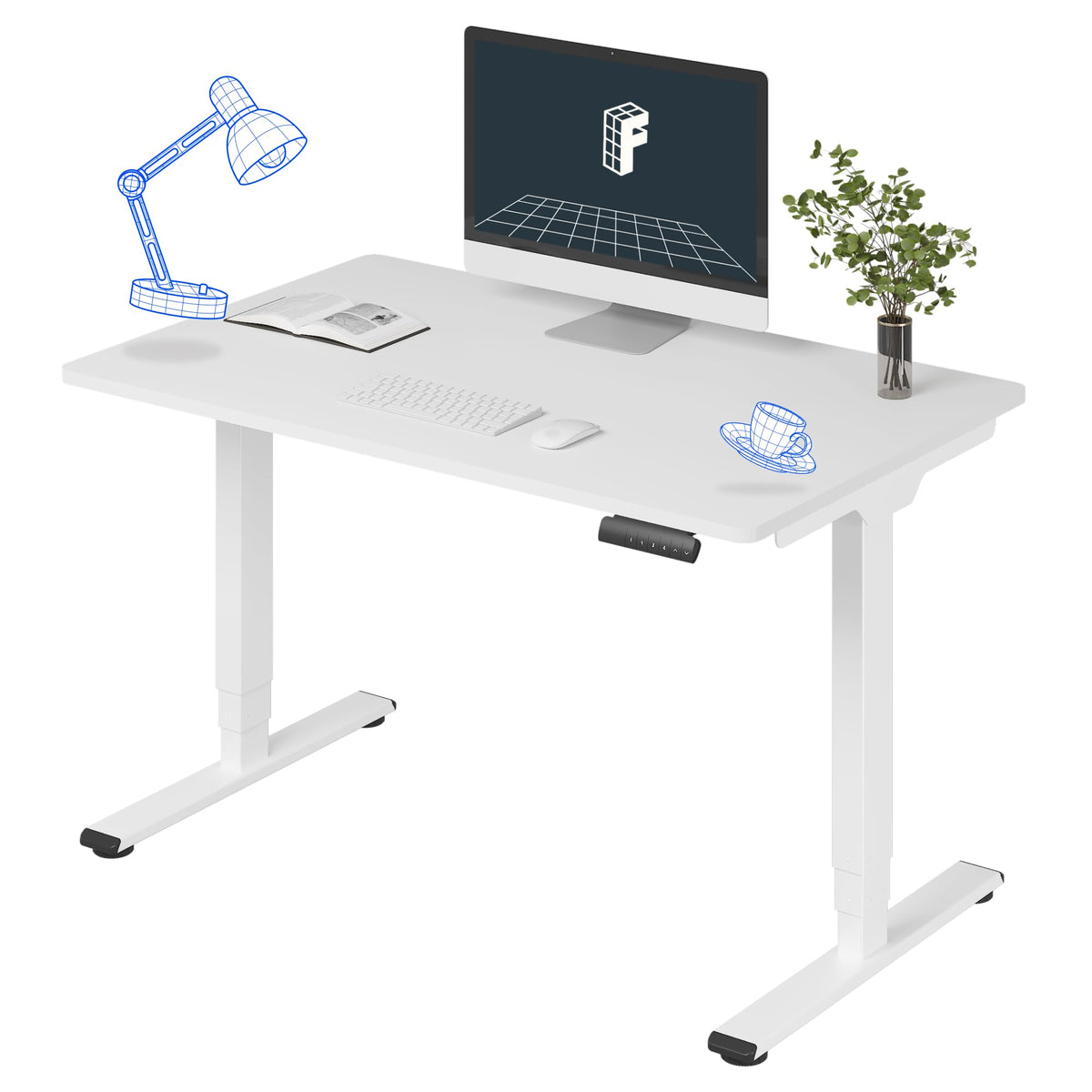 FLEXISPOT E6 3-Stage Dual-Motor Standing Desk, 220 lb Capacity