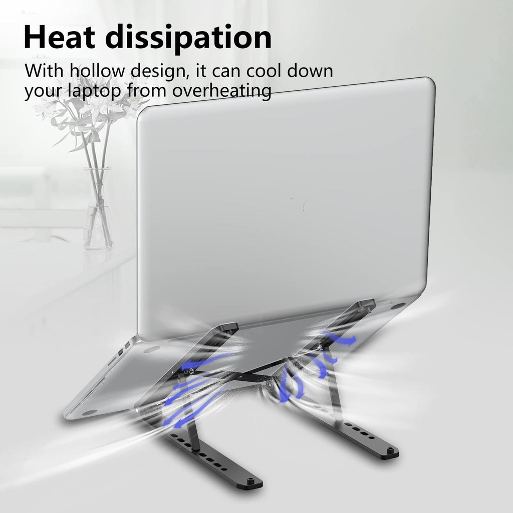 Tonmom Foldable Adjustable Laptop Stand for 10–15.6-Inch Laptops