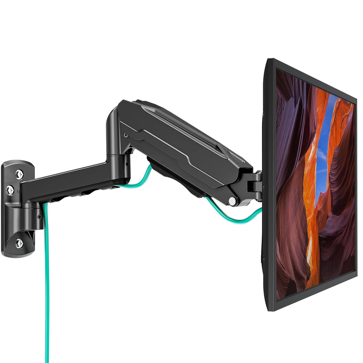MOUNT PRO Gas-Spring Wall Monitor Arm for 13–32-Inch Screens