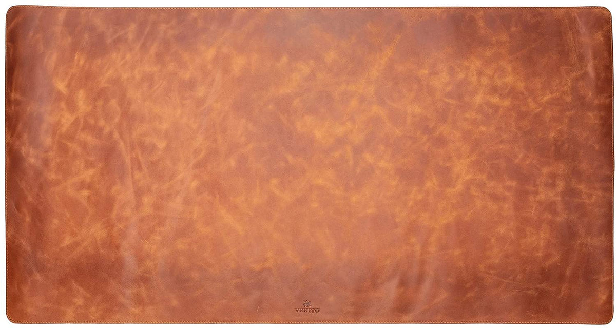 Venito Premium Leather Desk Mat, 36 x 19 Inches