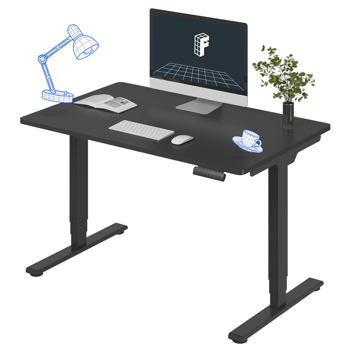 FLEXISPOT E6 3-Stage Dual-Motor Standing Desk, 220 lb Capacity
