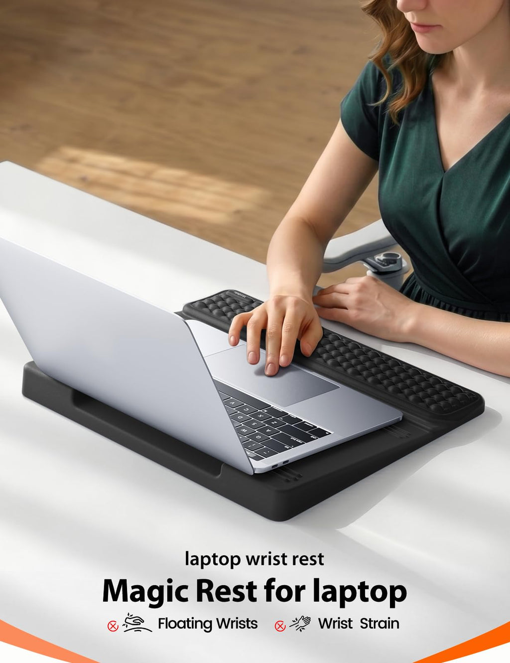 Vaydeer Laptop Stand and Wrist Rest Set for Office Use