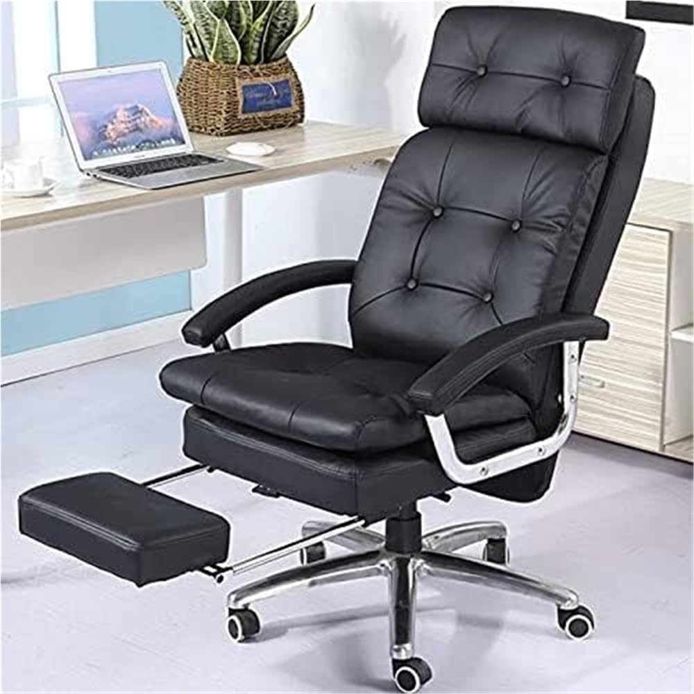 Ergonomic Faux Leather Adjustable Swivel Executive Chair