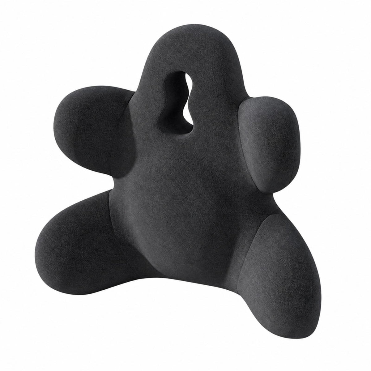 KiBcsLic Ergonomic Chair Back Support Cushion, Dark Grey