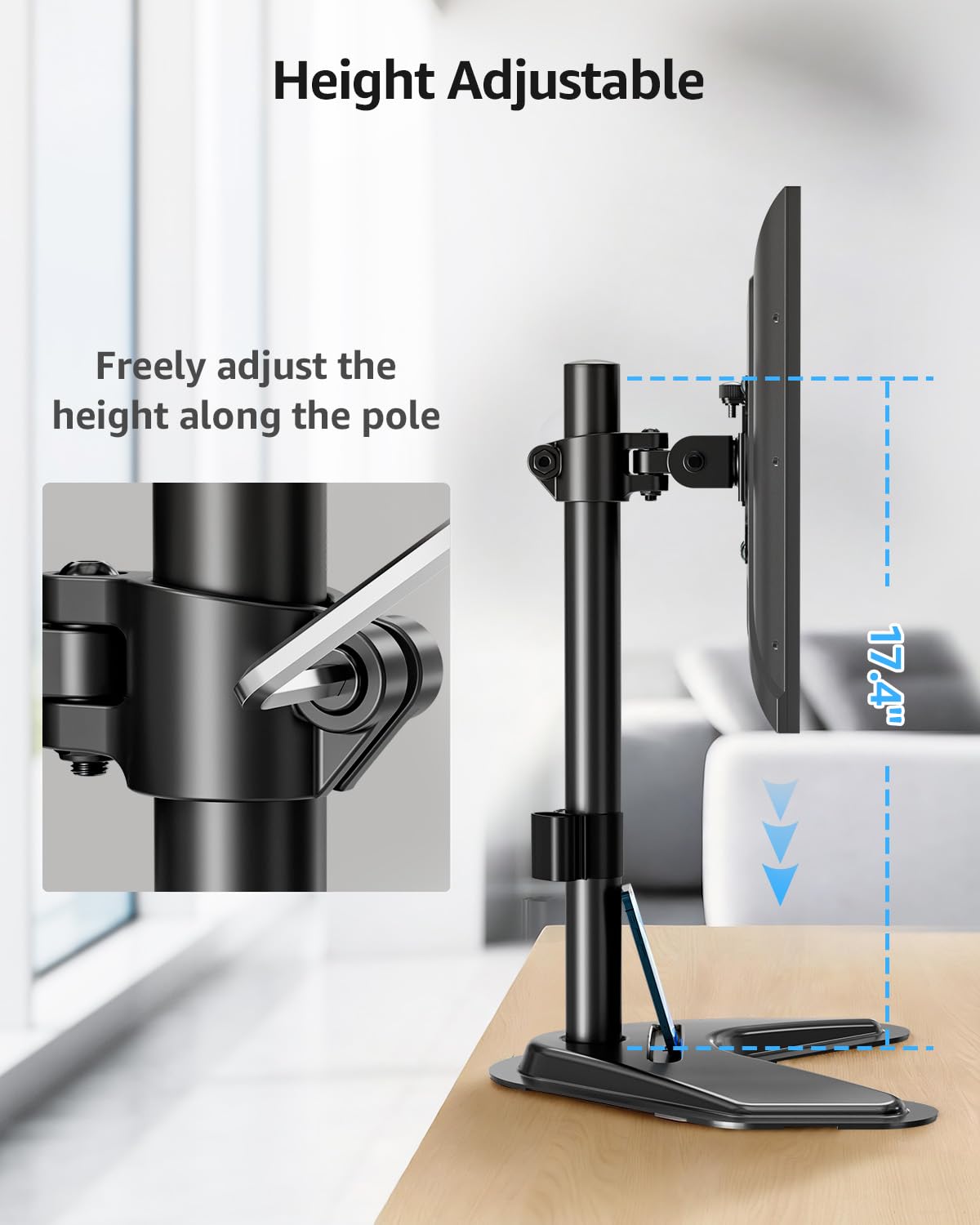 MOUNTUP Monitor Stand for Single, Dual or Triple Screens