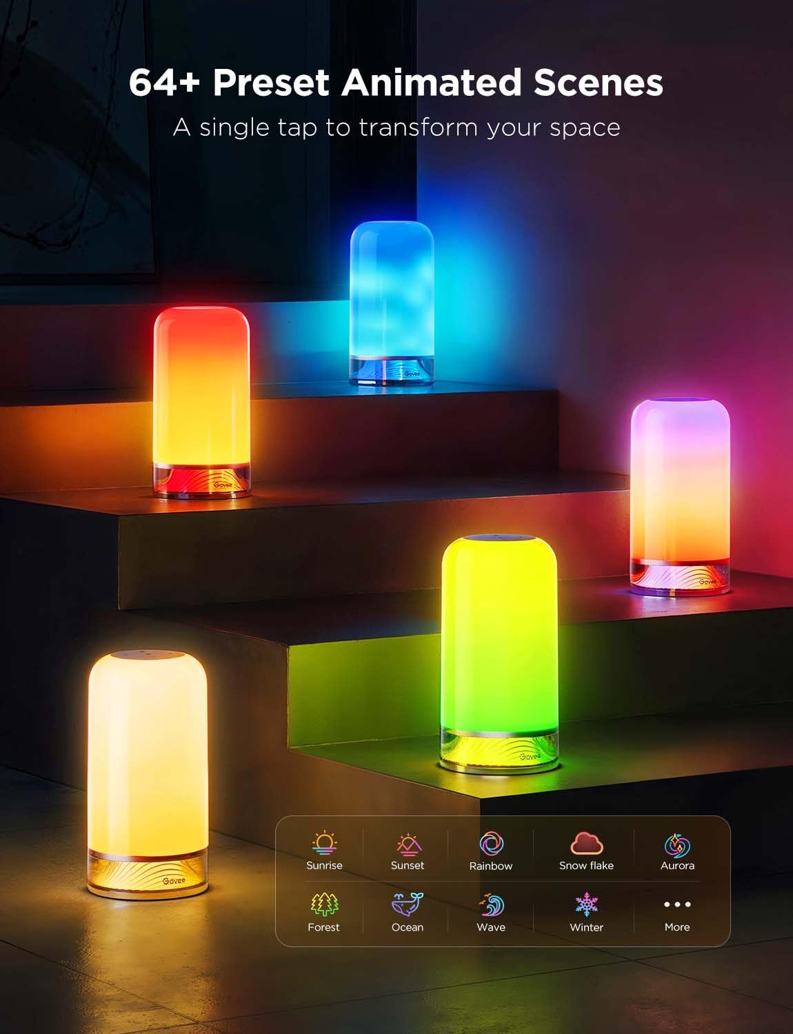 Govee RGBIC Smart Table Lamp 2 with Touch Control