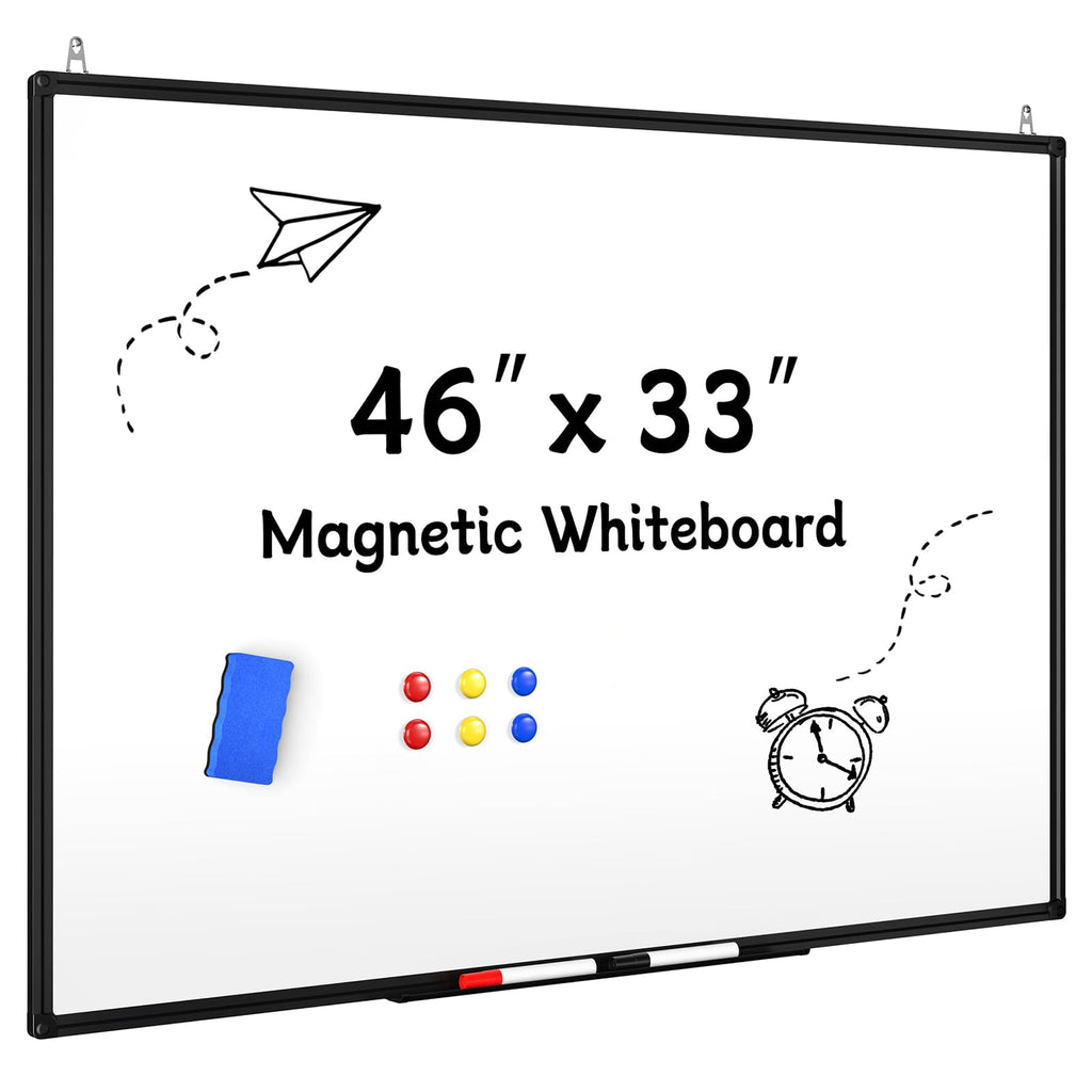 Large Magnetic Dry Erase Whiteboard with Aluminum Frame