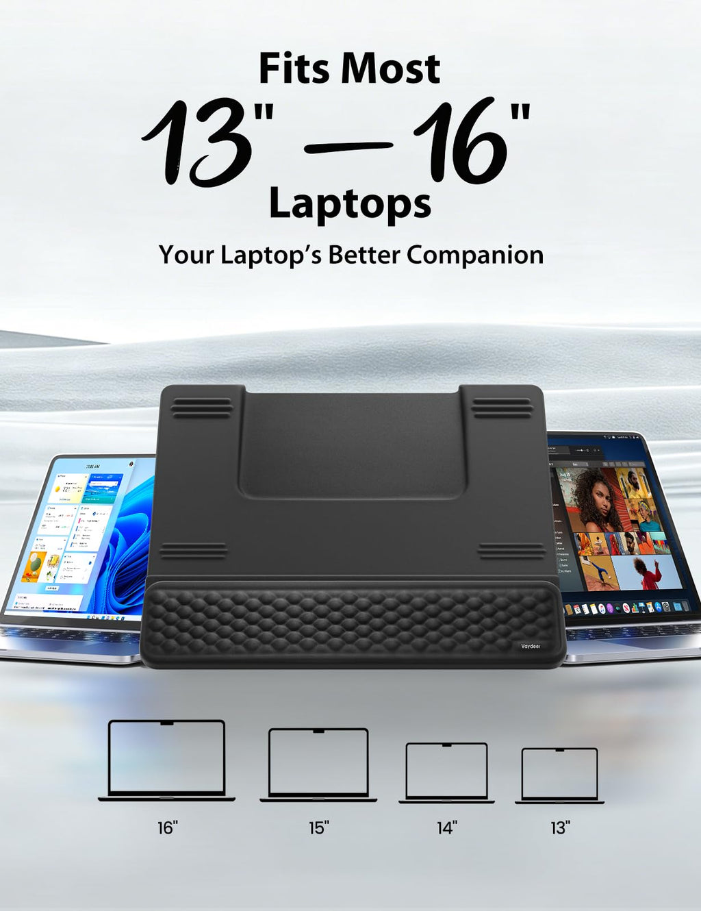 Vaydeer Laptop Stand and Wrist Rest Set for Office Use