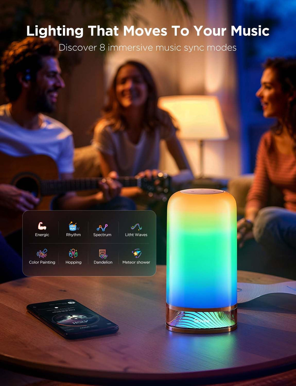 Govee RGBIC Smart Table Lamp 2 with Touch Control