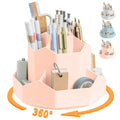 9-Slot 360° Rotating Desktop Pen and Pencil Organizer