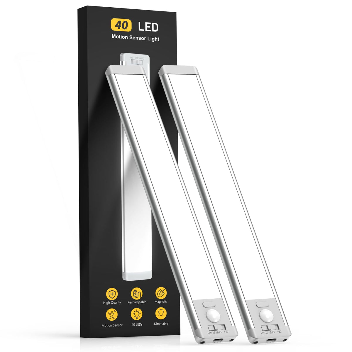 Rechargeable Magnetic Motion Sensor Under-Cabinet LED Lights