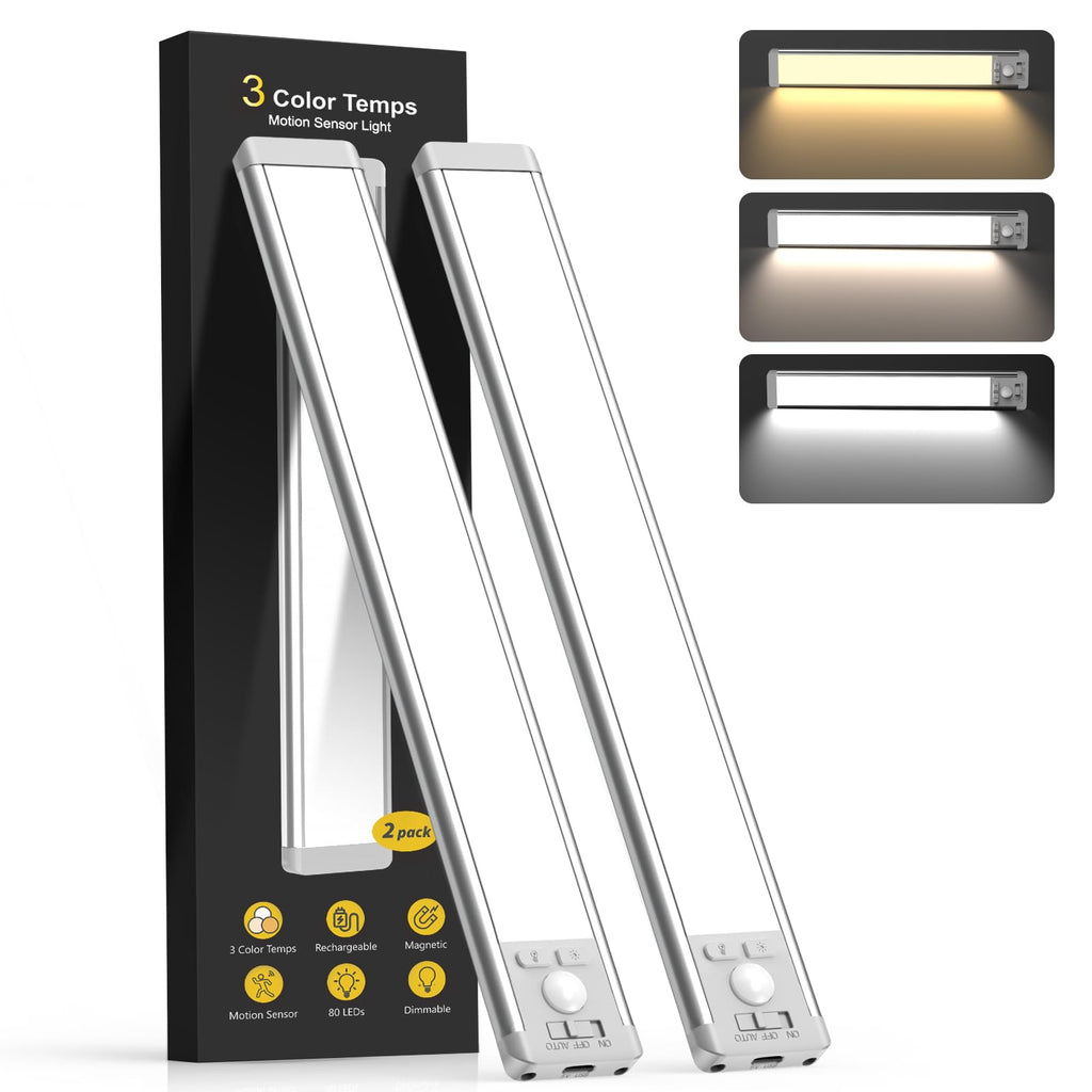Rechargeable Magnetic Motion Sensor Under-Cabinet LED Lights