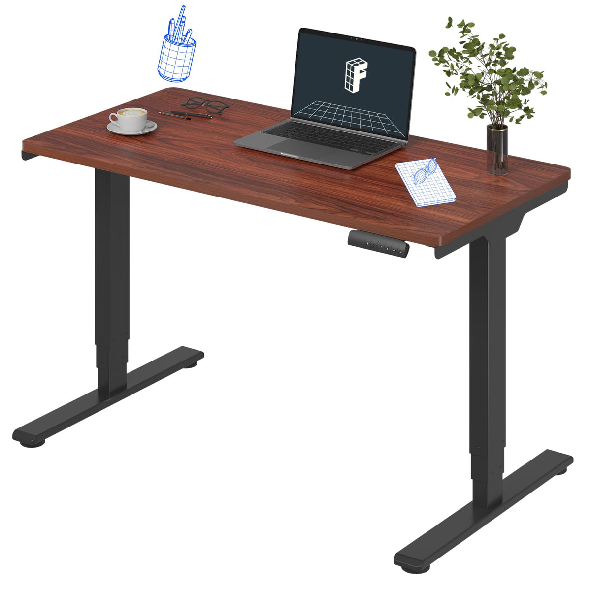 FLEXISPOT E6 3-Stage Dual-Motor Standing Desk, 220 lb Capacity