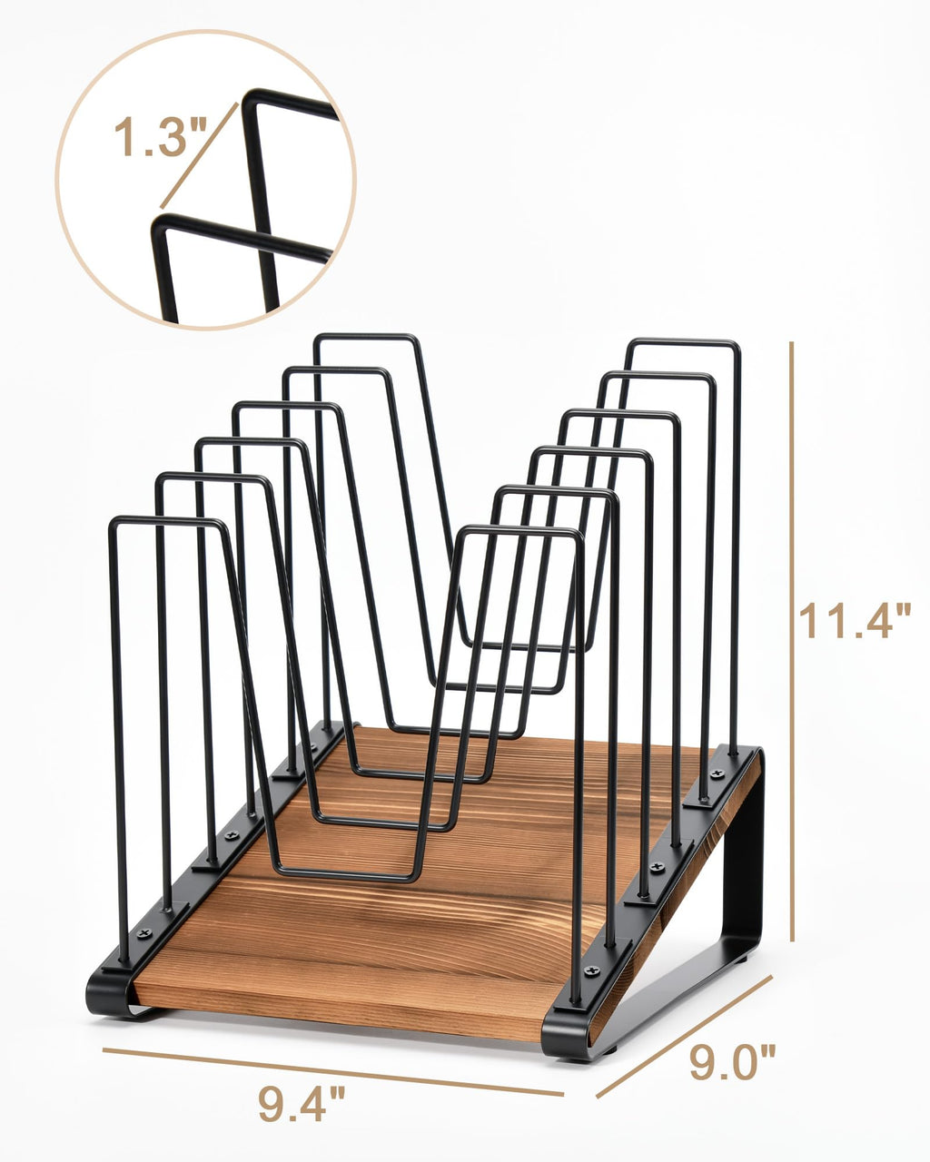 HULISEN Inclined Desktop File Organizer for Office Use