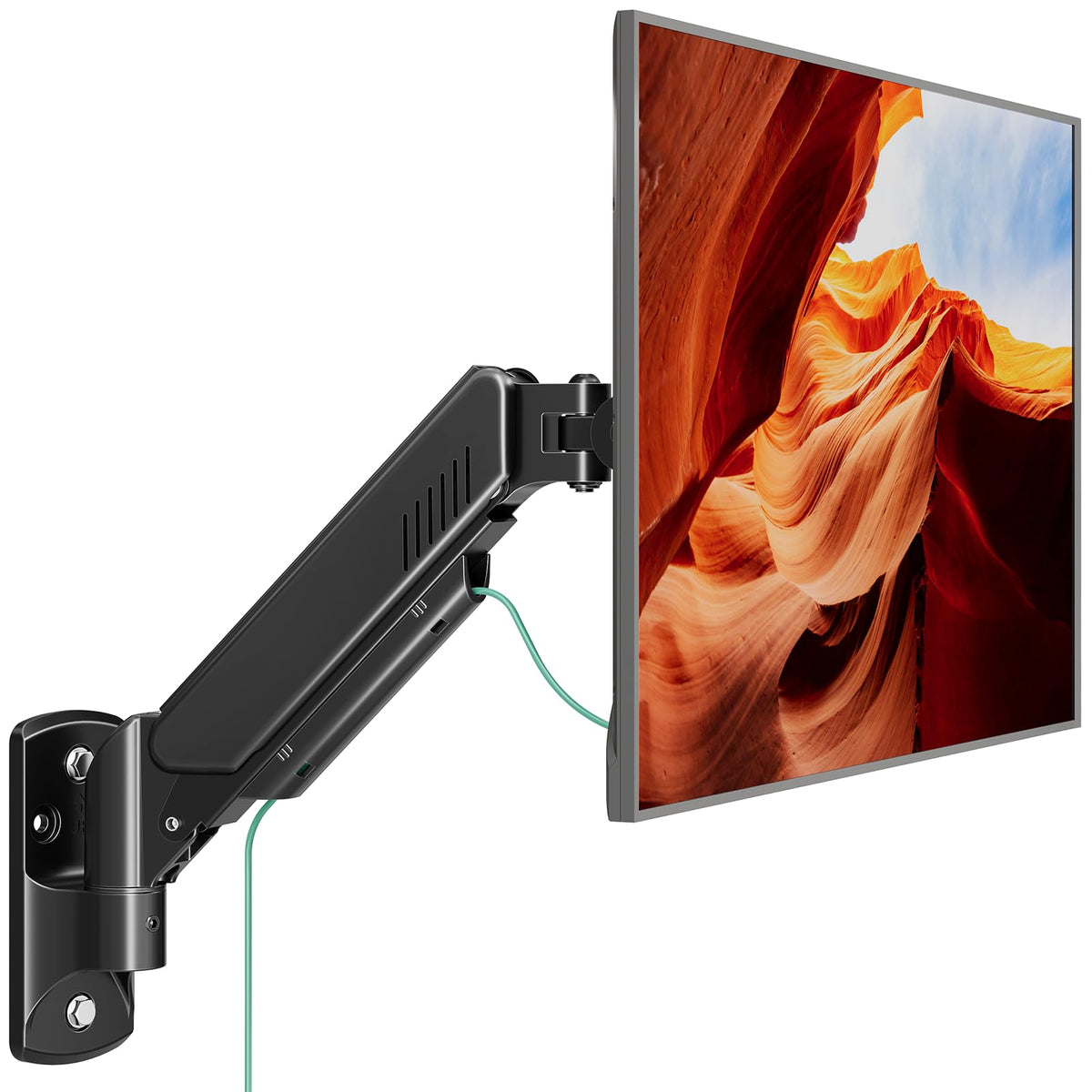 MOUNT PRO Gas-Spring Wall Monitor Arm for 13–32-Inch Screens