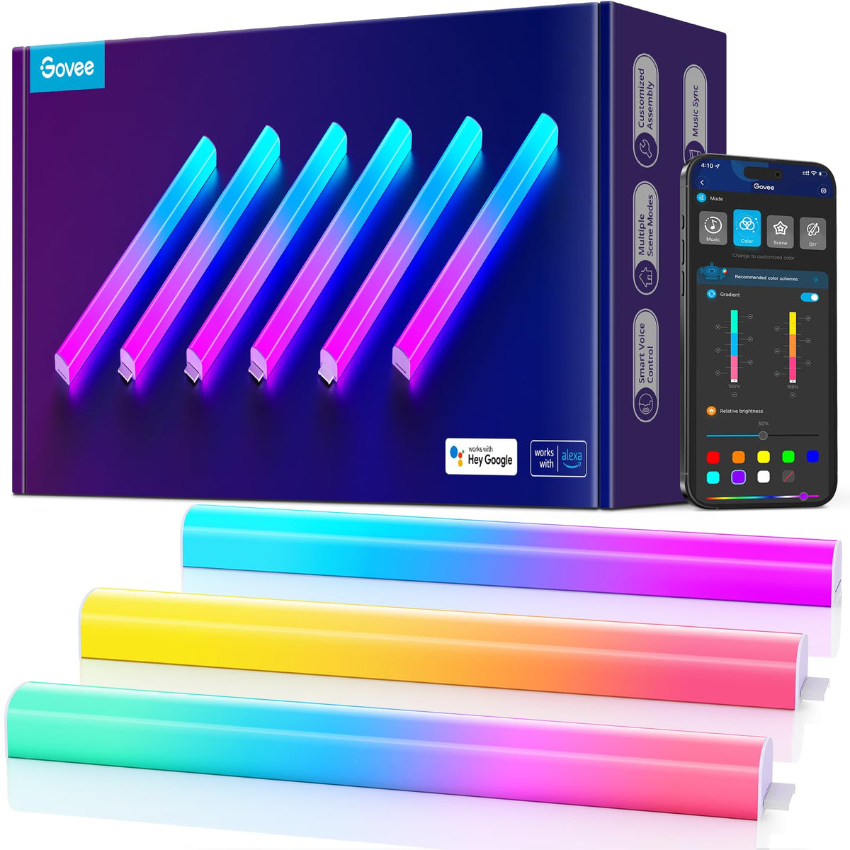 Govee Glide Smart LED Wall Light Bars for Home & Gaming