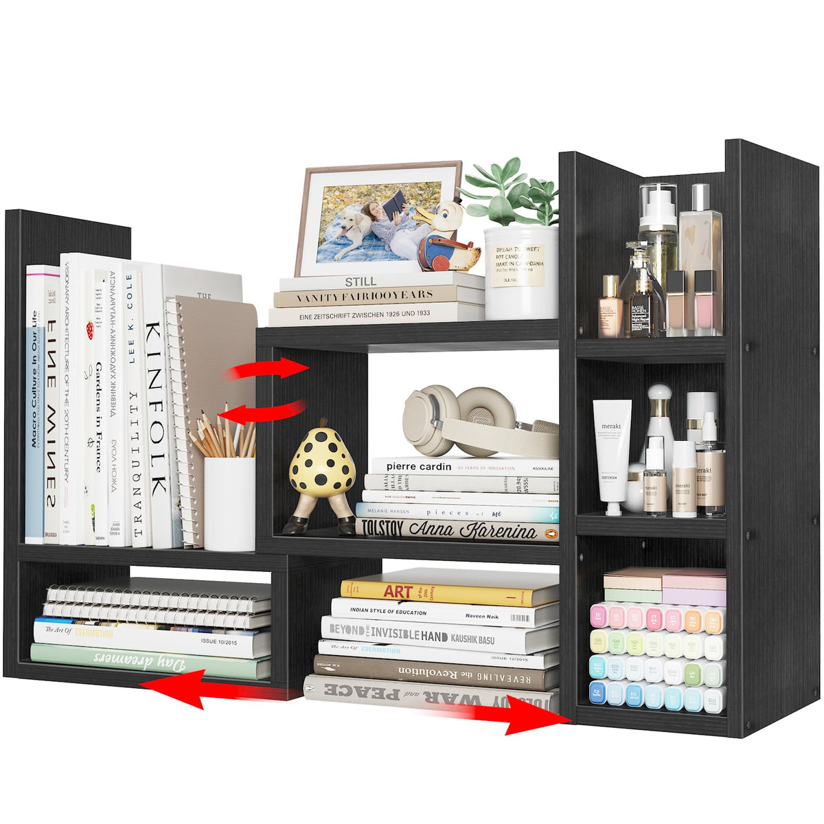 NUTIKAS Desktop Organizer Shelf for Office Desk Storage