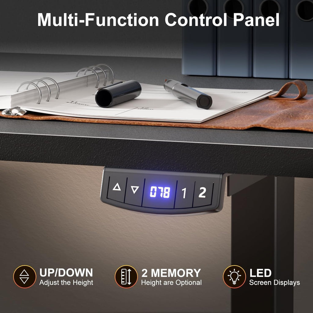 Korfile Standing Desk, Height Adjustable, Memory Presets