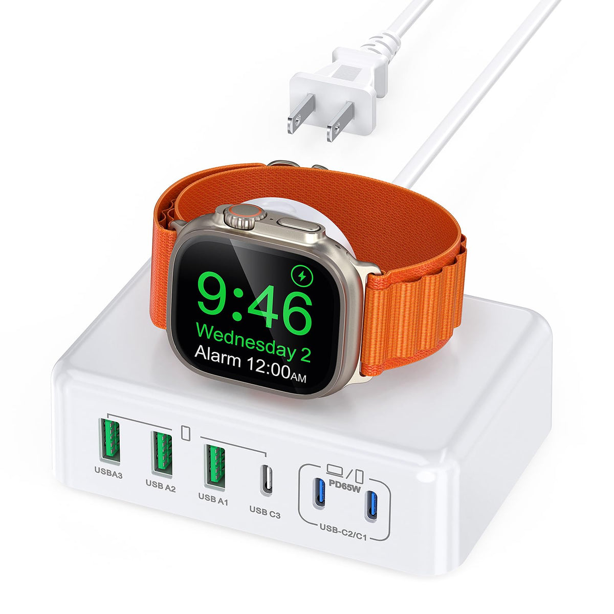 100W 6-Port GaN USB-C Fast Charging Station Hub