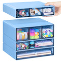 FODIENS 4-Tier Stackable Desktop Organizer with 9 Drawers
