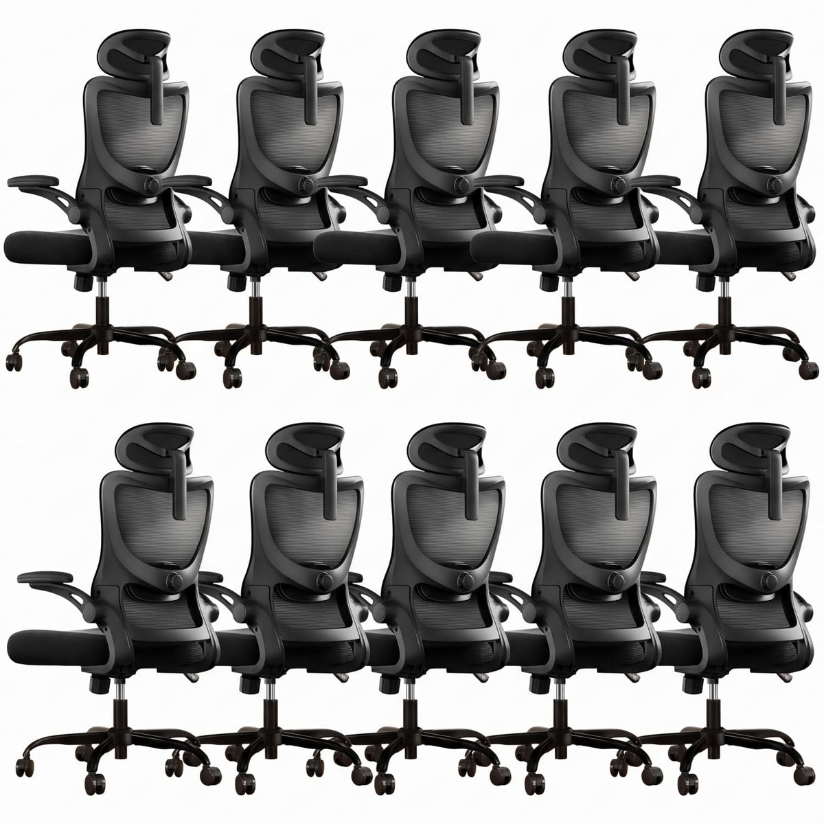 Marsail Ergonomic Office Chair with Adjustable 3D Armrests