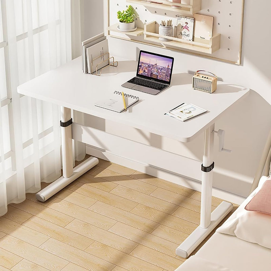 Manual Hand-Crank Height-Adjustable Standing Desk, 100x60cm