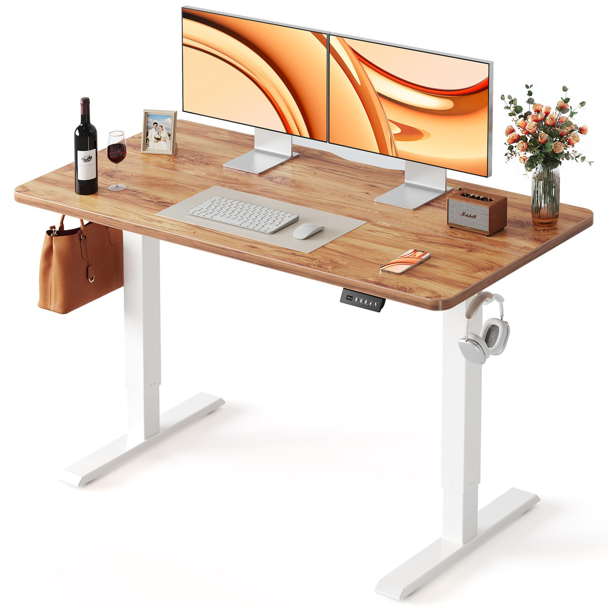 FEZIBO Electric Height-Adjustable Standing Office Desk