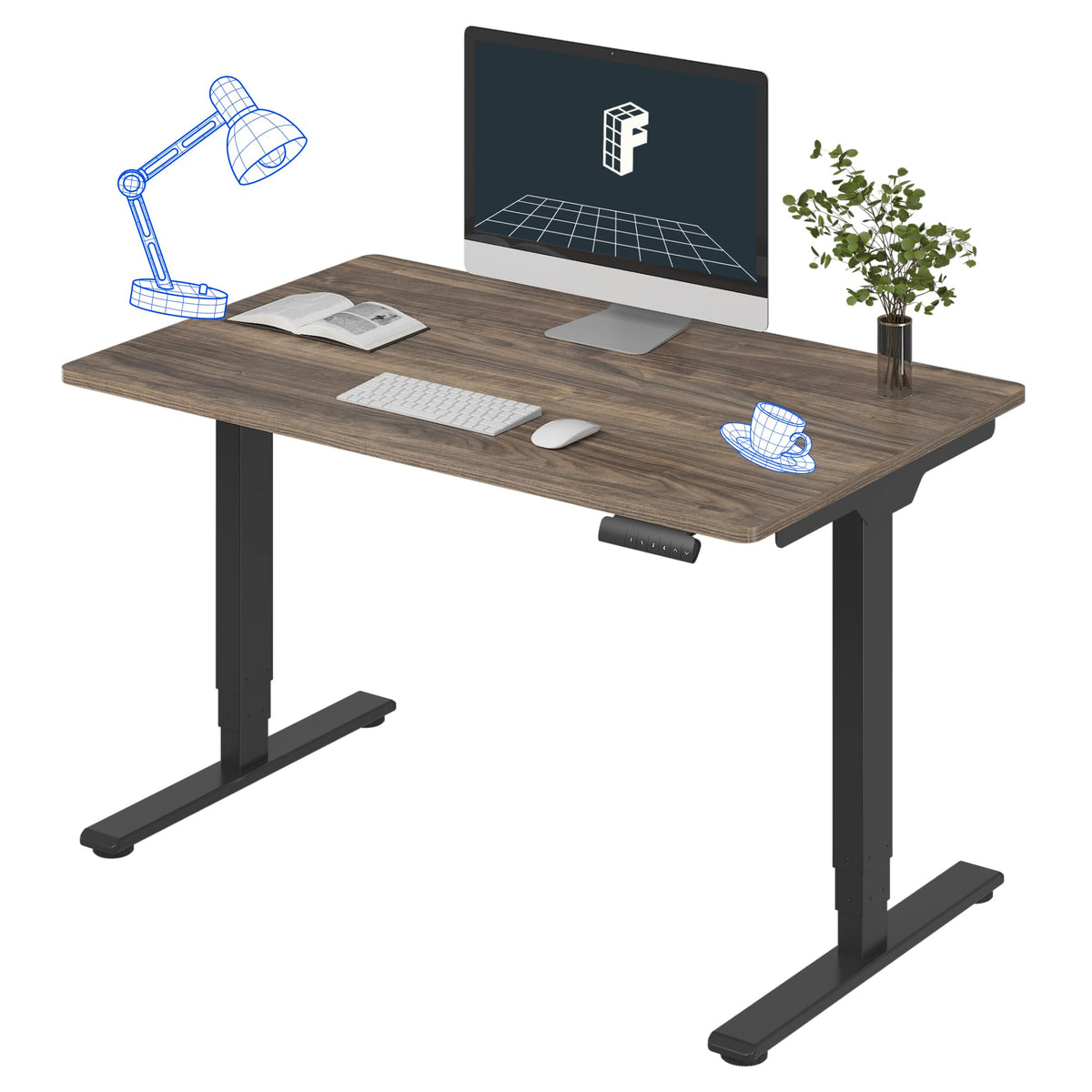 FLEXISPOT E6 3-Stage Dual-Motor Standing Desk, 220 lb Capacity