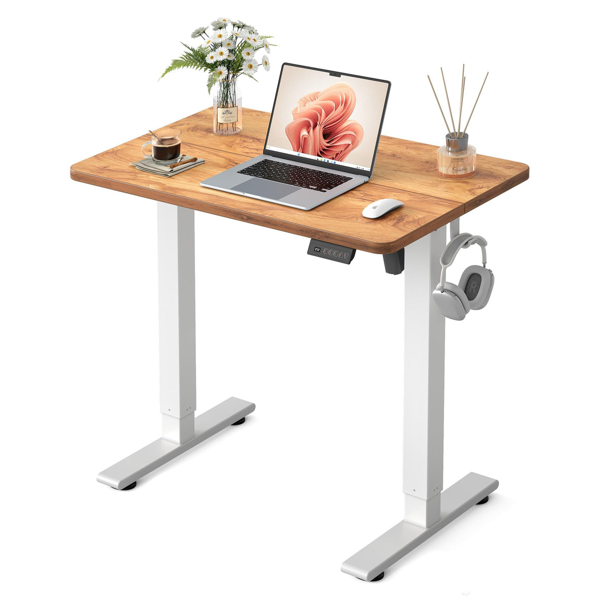 FEZIBO Electric Height-Adjustable Standing Office Desk
