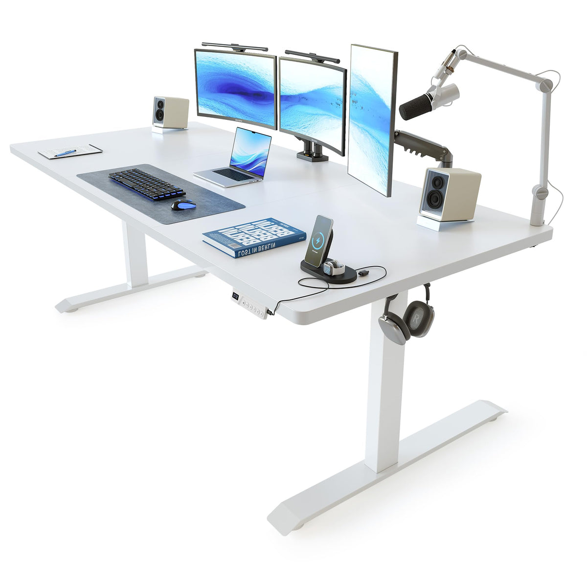 FEZIBO Electric Height-Adjustable Standing Office Desk