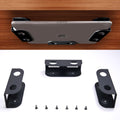 BYMECOST Under Desk Laptop Storage Mount, Metal Under Desk Device Holder, for Devices Up to 1.37" Thick, MacBook, Mini, Keyboard, Router, with Anti-Scratch Silicone