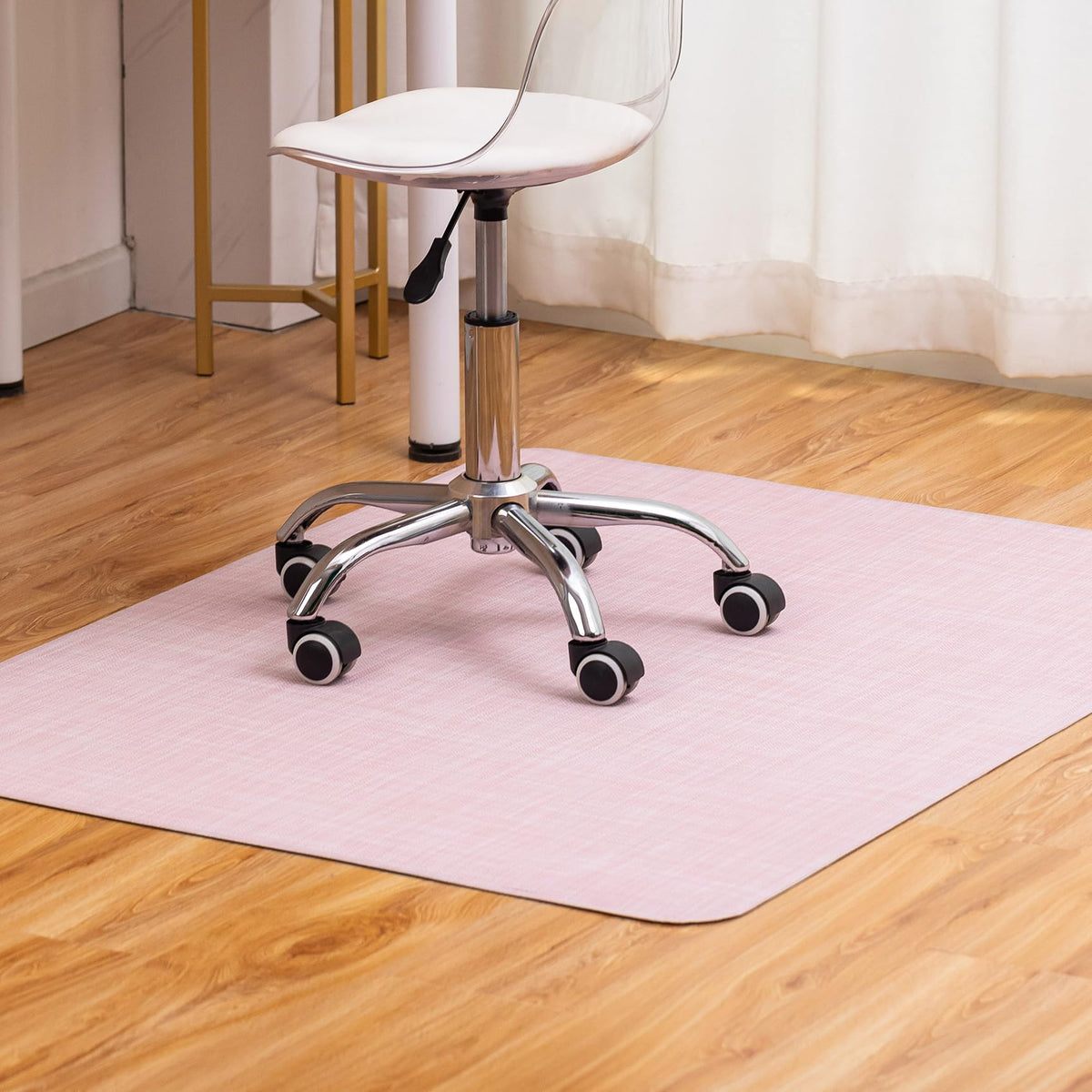 Heavy-Duty Non-Slip PVC Office Chair Mat for Hard Floors