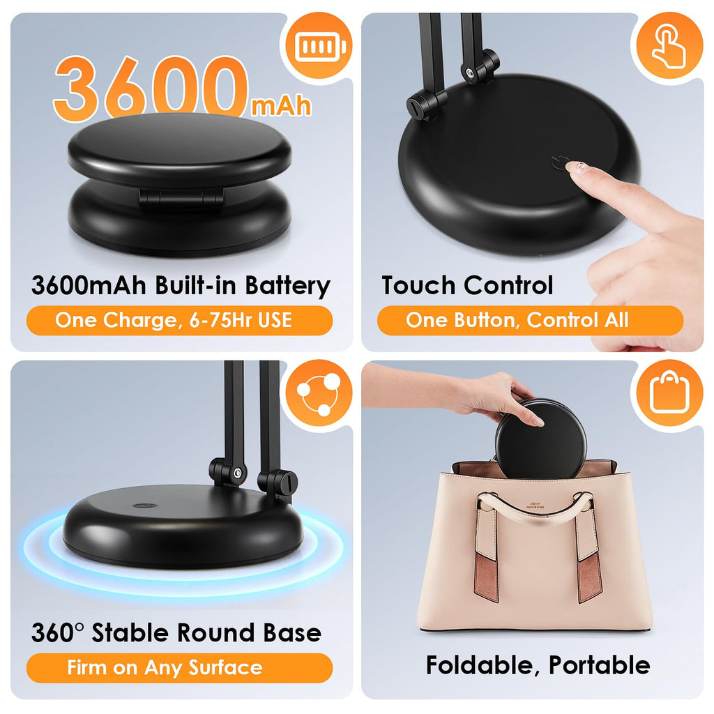 One Fire Rechargeable Desk Lamp for Home Office Use